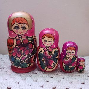 Russian Nesting Doll 4 Piece Set